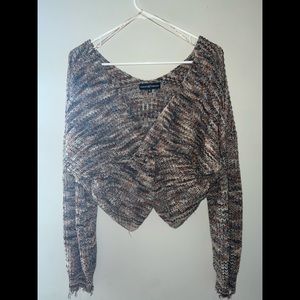 Multi Colored Brown Two Piece Set